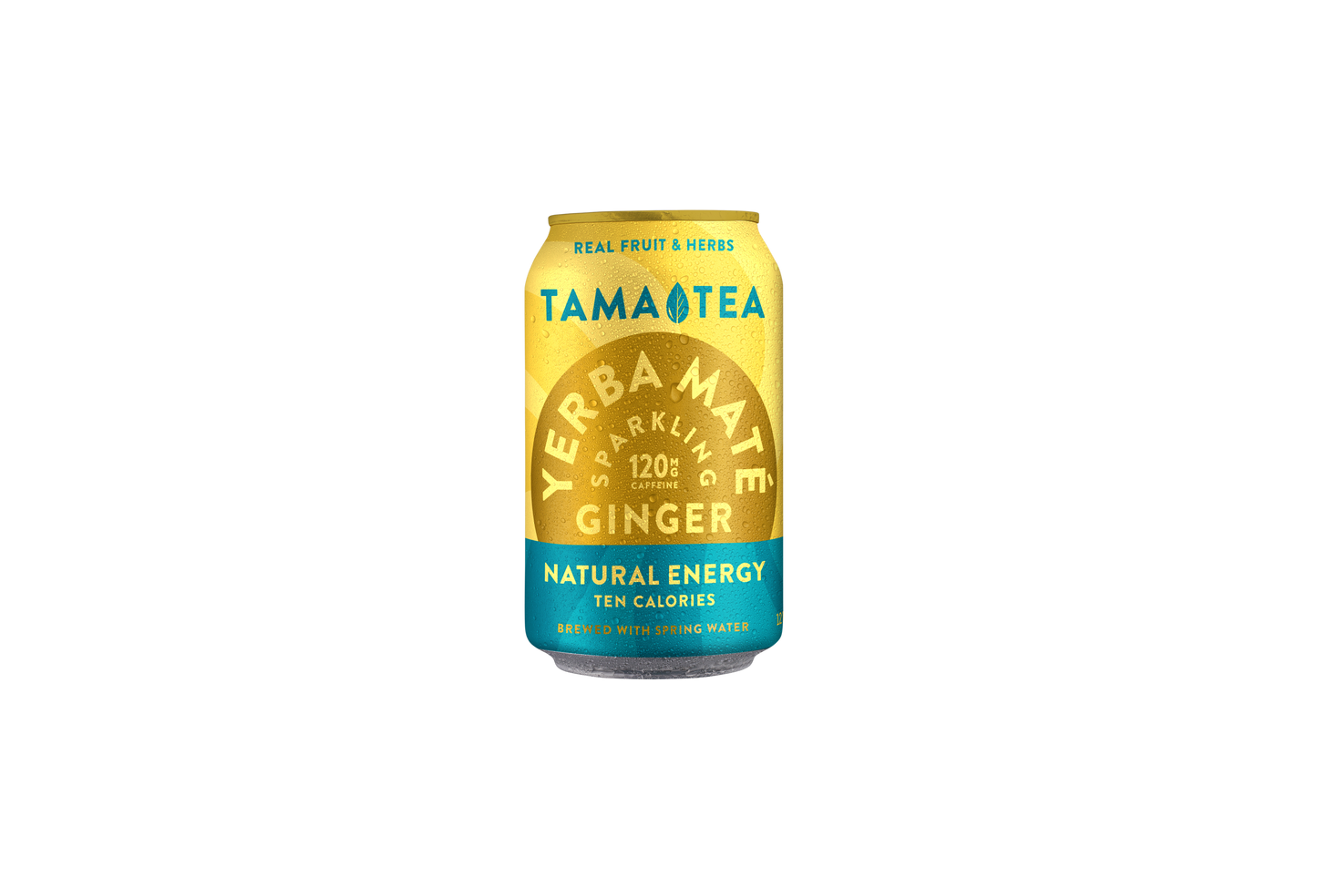 Sparkling Yerba Mate Tea - Tama Tea Ginger Maté 12 oz - LOCAL