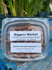 Roasted and Salted Almonds- 10 oz.