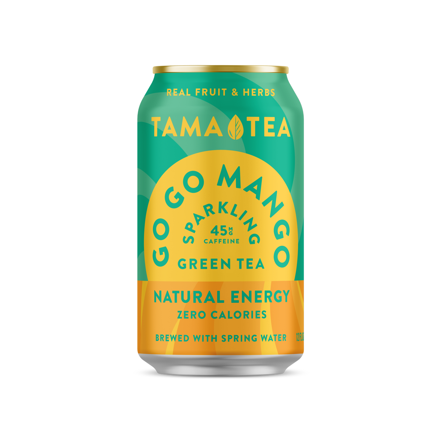 Sparkling Green Tea - Tama Tea GoGo Mango 12 oz - LOCAL