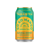 Sparkling Green Tea - Tama Tea GoGo Mango 12 oz - LOCAL