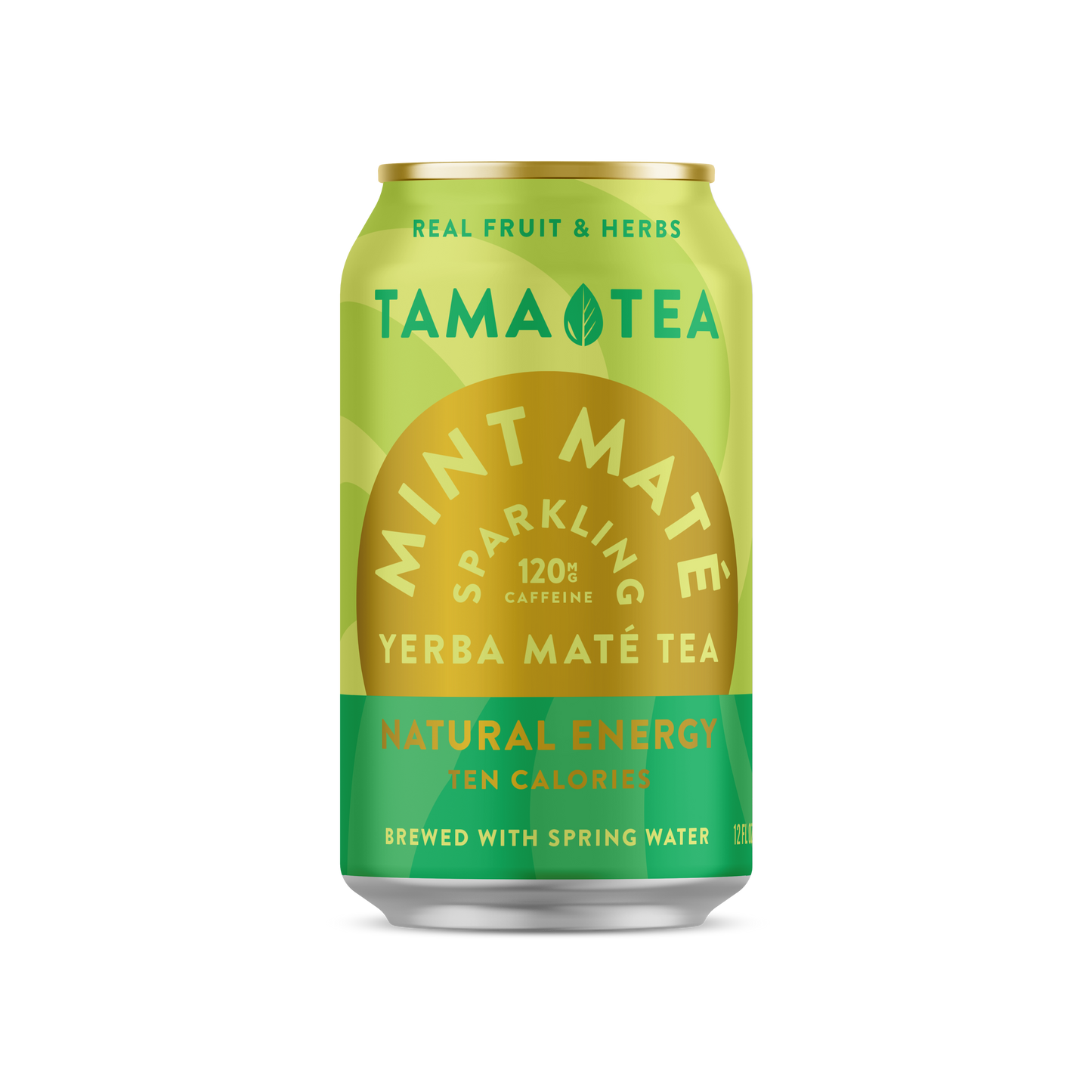 Sparkling Yerba Mate Tea - Tama Tea Mint Maté 12 oz - LOCAL