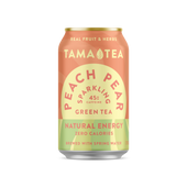 Sparkling Green Tea - Tama Tea Peach Pear 12 oz - LOCAL