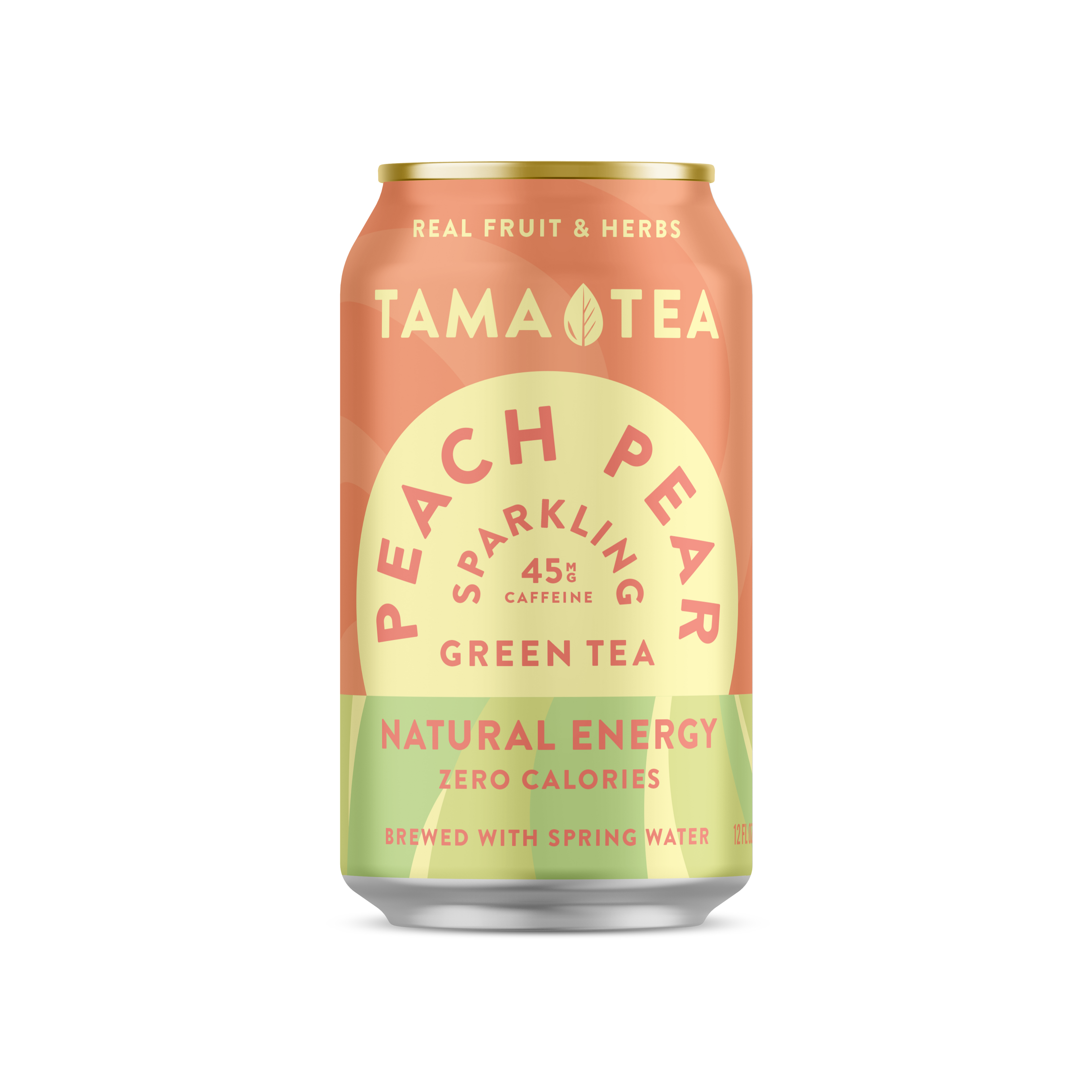 Sparkling Green Tea - Tama Tea Peach Pear 12 oz - LOCAL
