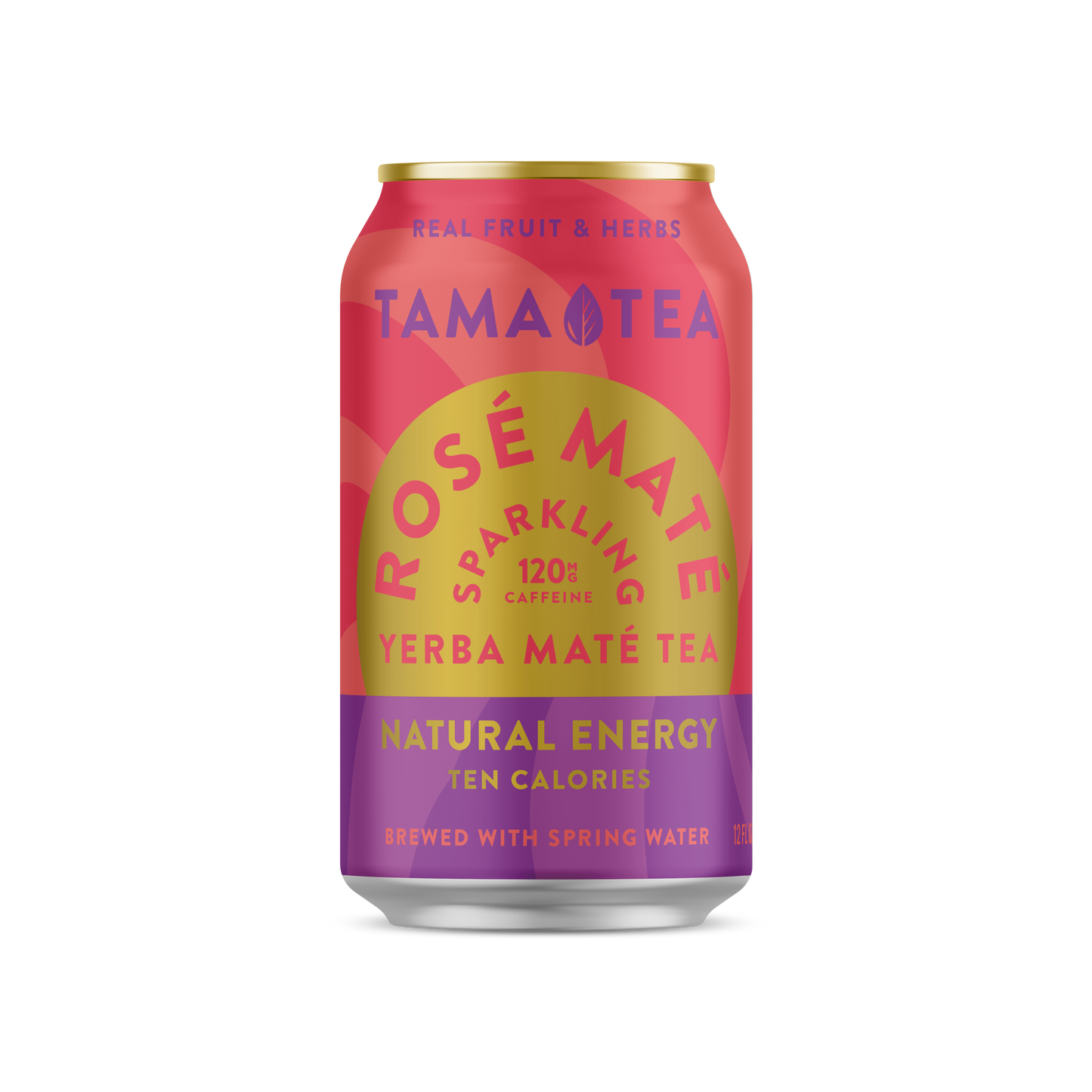 Sparkling Yerba Mate Tea - Tama Tea Rosé Maté 12 oz - LOCAL