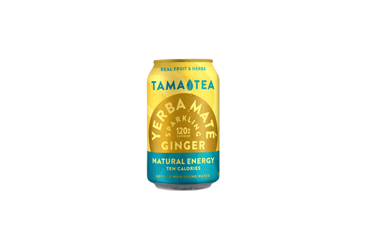 Sparkling Yerba Mate Tea - Tama Tea Ginger Maté 12 oz - LOCAL