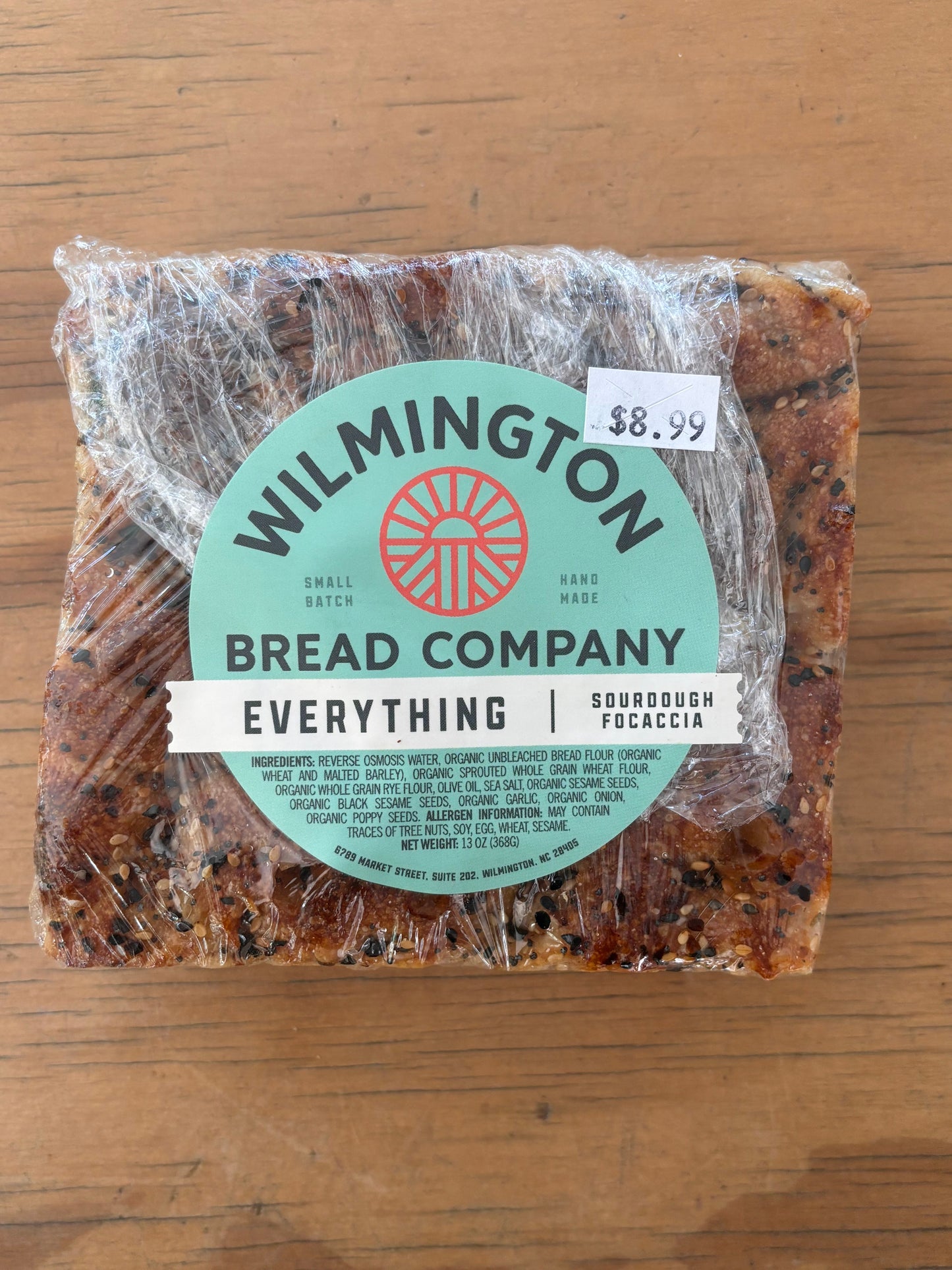 Bread - Focaccia Sourdough - Everything, 1 count - LOCAL