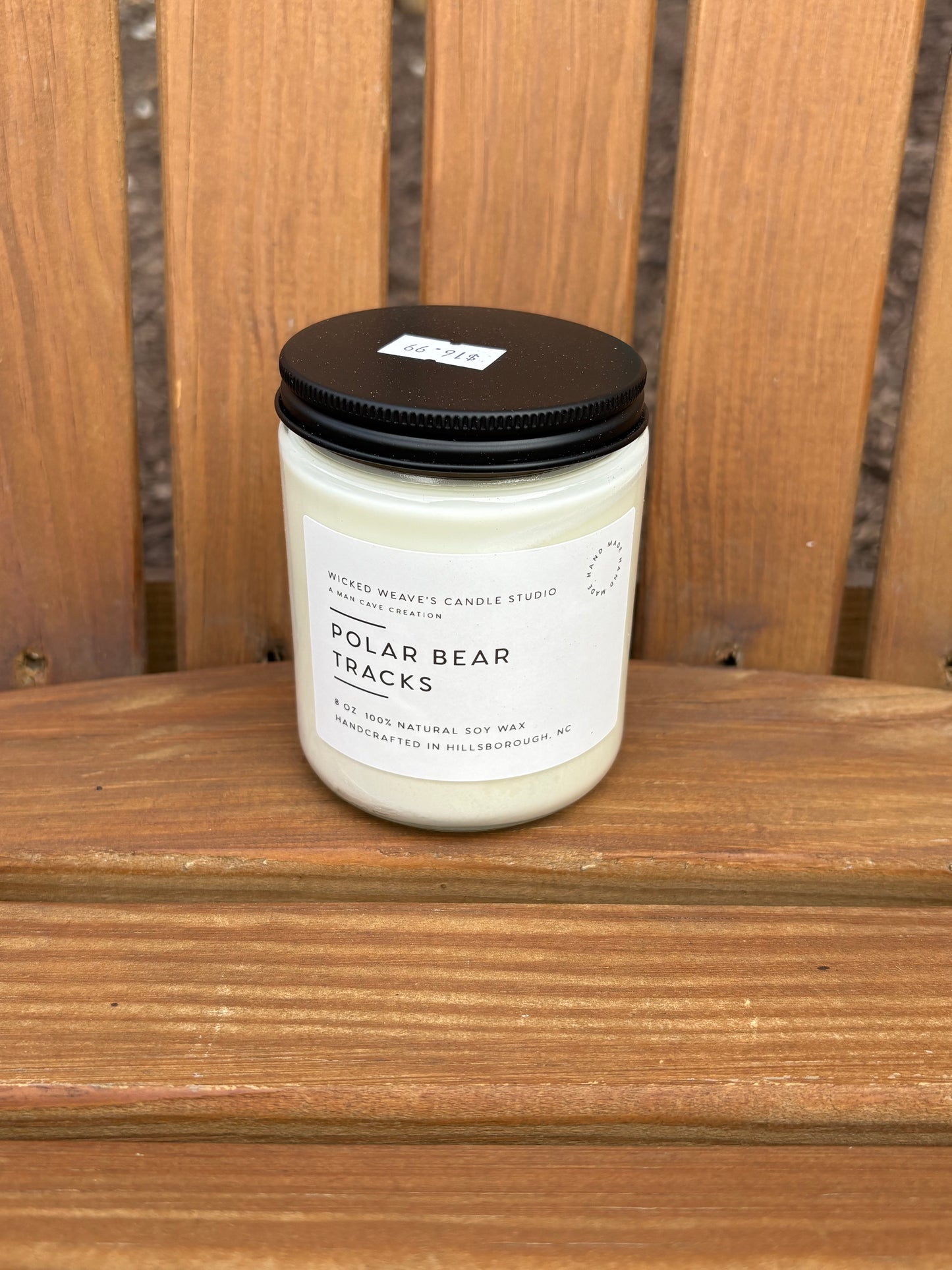 Polar Bear Tracks Candle