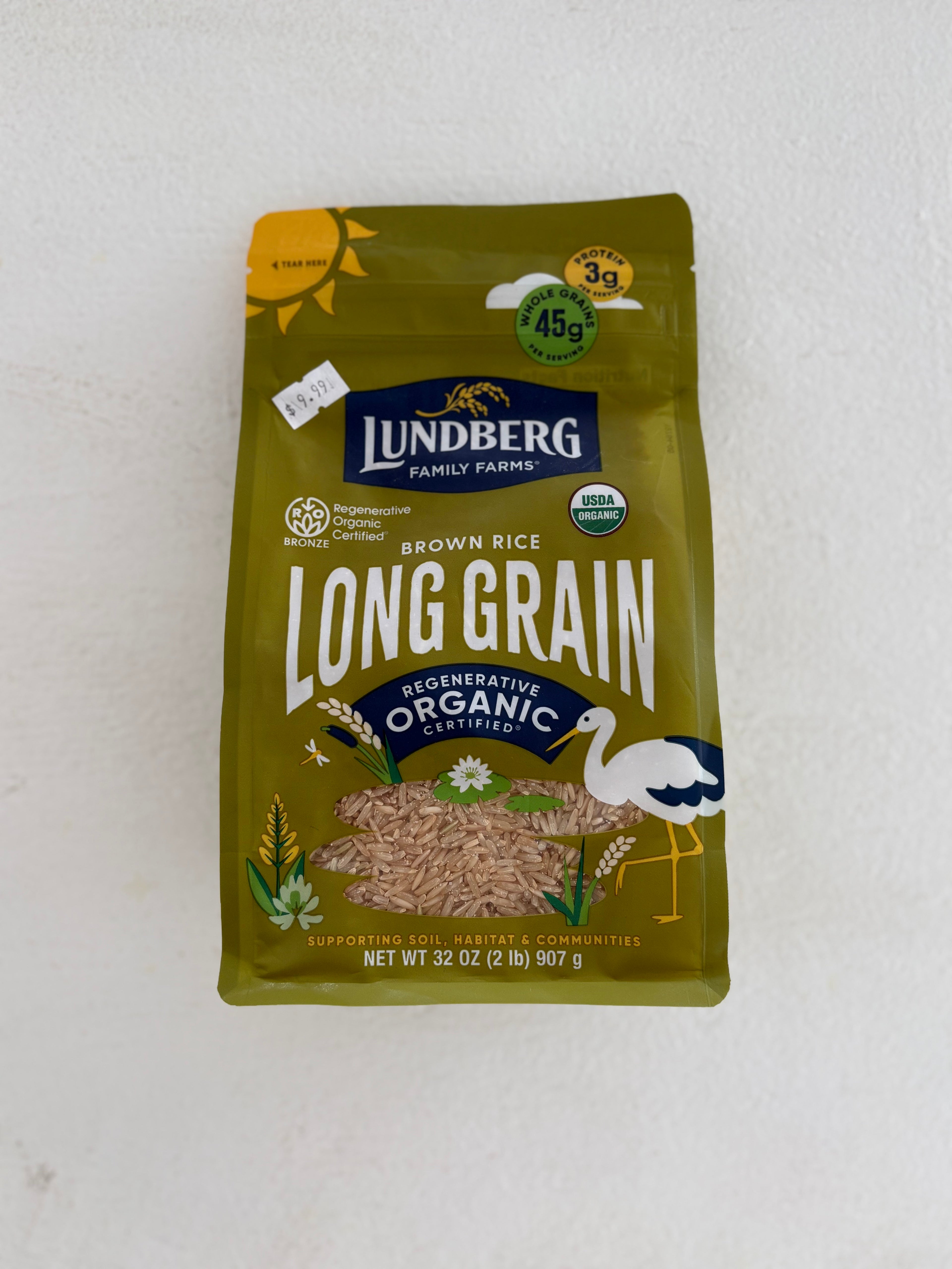 Long Grain Brown Rice- 32 oz.
