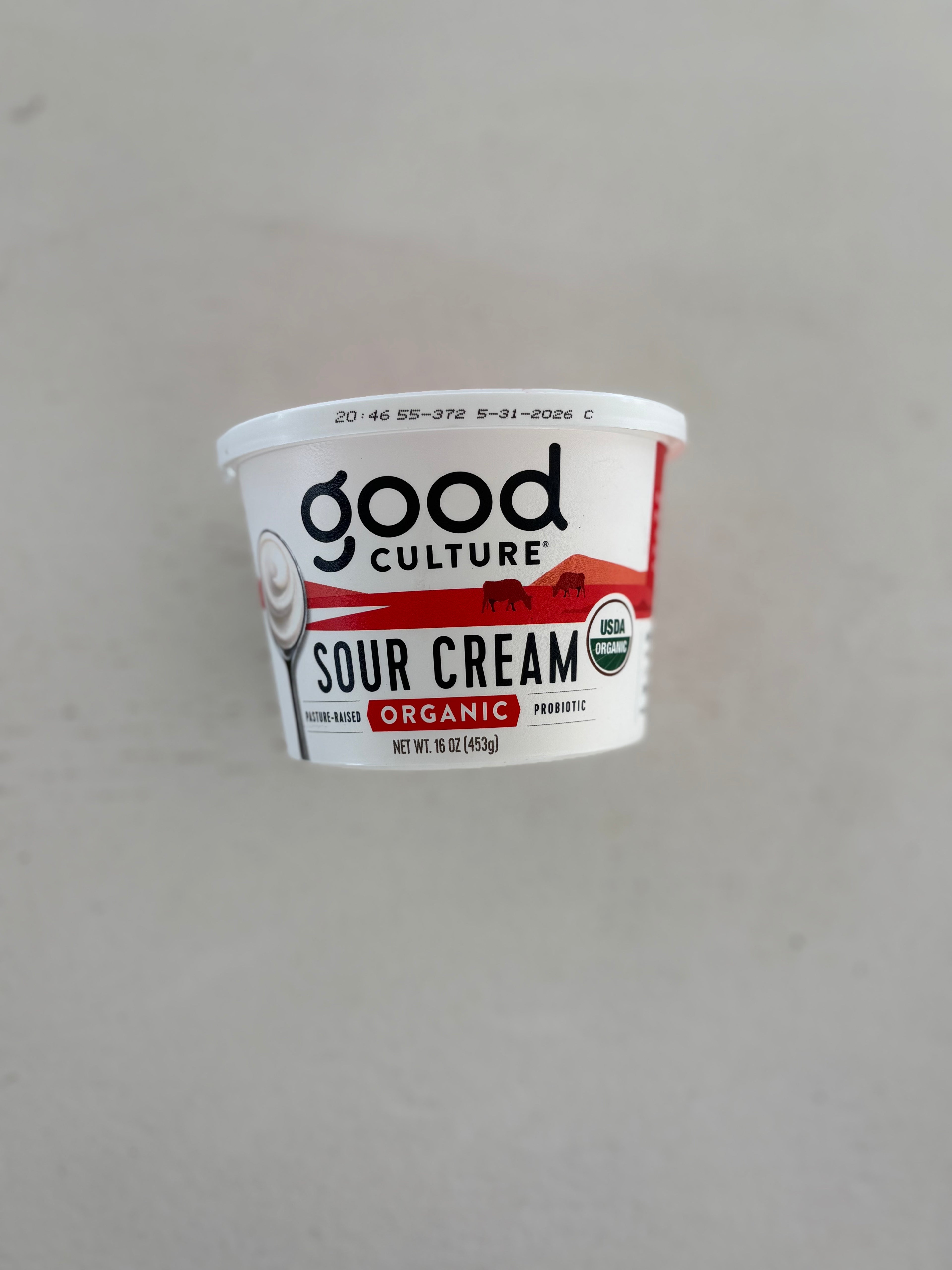Sour Cream- Organic- 16 oz
