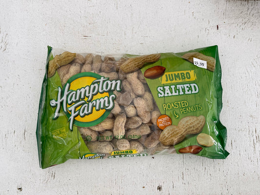 Jumbo salted roasted peanuts  - 12 oz.