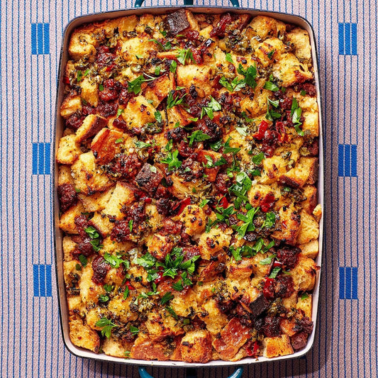 PREORDER Chorizo Sausage Stuffing (serves 7-8/ 64 oz. container)