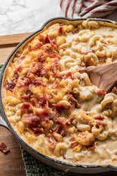 Bacon, Gruyere, and Gouda Mac n Cheese - 48 oz. - serves 3-4