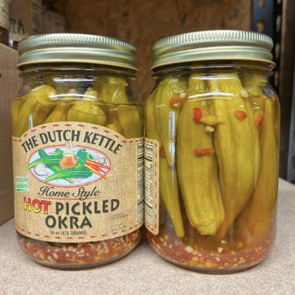 LOCAL- Pickled Okra Hot 16 oz