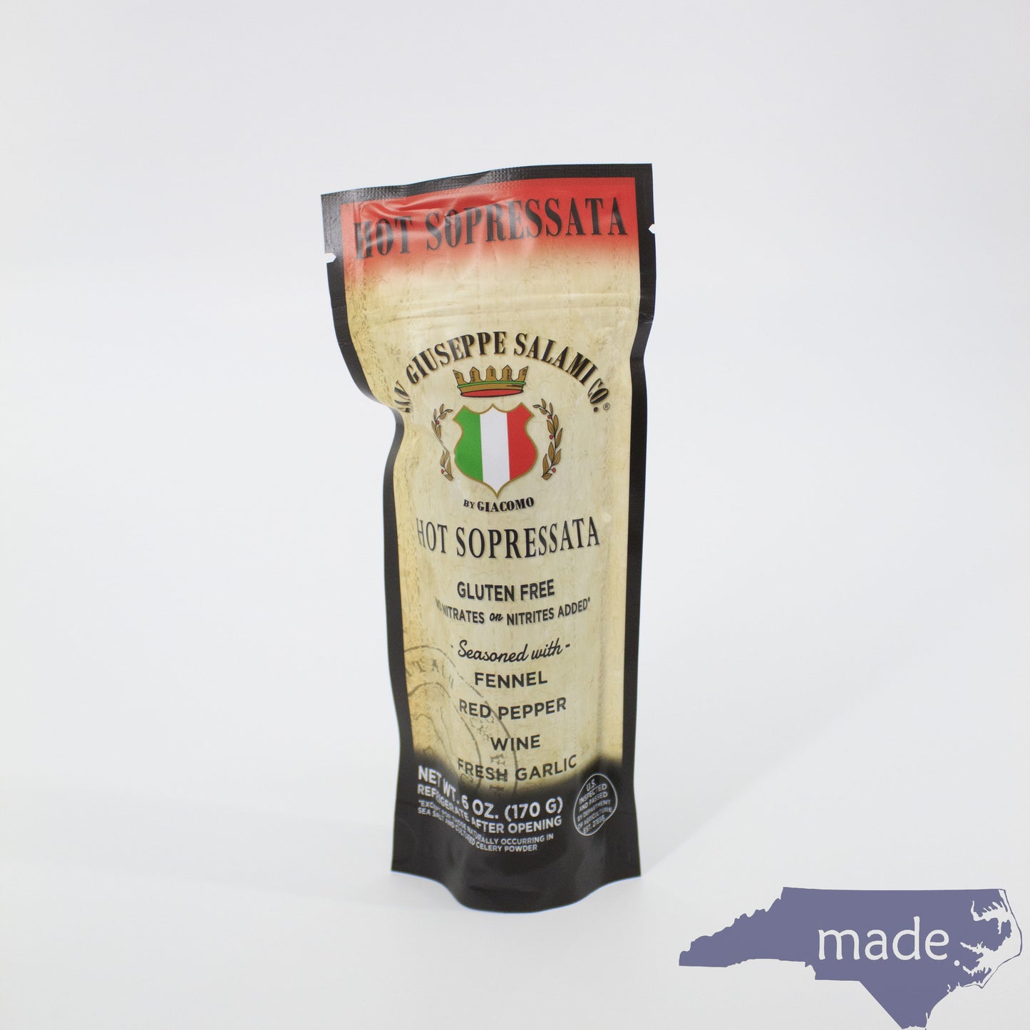 Pork - Salami Hot Sopressata 6 oz