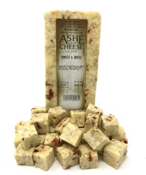 Cheese - Tomato & Basil 11-13 oz. block - LOCAL
